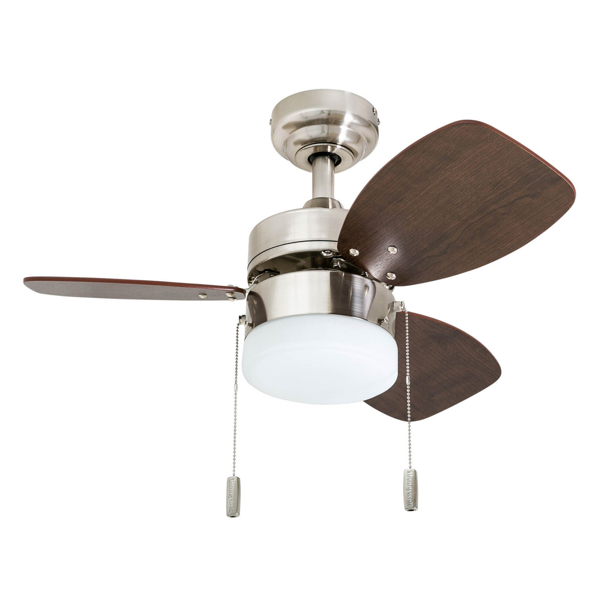 Prominence Home, 30in. Ocean Breeze Ceiling Fan, Brushed Nickel, Fan Diameter 30 in, Fan Blade Span 0-39 Air Delivery 2197 cfm, Model# 50601